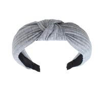 TIANQUXNGI Elegante fascia larga per capelli da donna in tessuto lavorato a maglia per lavare il viso fascia per capelli da viaggio cerchietto antiscivolo sicuro per pilates