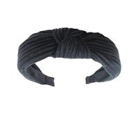 TIANQUXNGI Elegante fascia larga per capelli da donna in tessuto lavorato a maglia per lavare il viso fascia per capelli da viaggio cerchietto antiscivolo sicuro per pilates