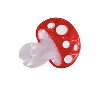 TIANQUXNGI Elegante fermaglio per capelli a forma di fungo, fermaglio per capelli a becco d'anatra per donne e bambini, ornamento per lo styling dei capelli, decorazione popolare per l'uso quotidiano