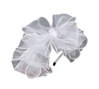 TIANQUXNGI Fascia per capelli in tulle francese elegante con fiocco in rete, accessori per lo styling dei capelli per le donne estetico formale banchetto Hairhoop