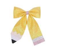 TIANQUXNGI Fermaglio per capelli con fiocco scintillante per bambini, per il rientro a scuola, stagione, accessorio per costume