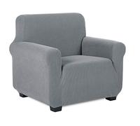 TIANSHU Copridivano 1 Posti Elasticizzato Jacquard Antiscivolo Copertura Poltrona Antimacchia Cani Pet Salvadivano (1 Posti, Grigio Chiaro)