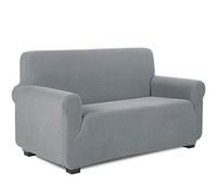 TIANSHU Copridivano 2 Posti Elasticizzato Jacquard Antiscivolo Copertura Poltrona Antimacchia Cani Pet Salvadivano (2 Posti, Grigio Chiaro)