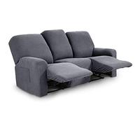 TIANSHU Coprisedili per poltrone a 3 posti, copridivano reclinabile jacquard, per divano a 3 cuscini, fodera per mobili estensibile reclinabile (grigio chiaro)