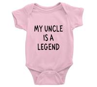 tiansiaben My Uncle is a Legend - Tutina per neonati, unisex, a maniche lunghe, D-rosa, 6-9 Months