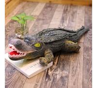 TIANSTON Simulazione Coccodrillo Peluche Giocattolo Realistico Coccodrillo Cuscino Peluche Animale Farcito Bambola Decorazione Della Camera Per I Bambini Regalo Di Compleanno 120 cm Style-B