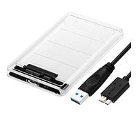 TIANTIAN 2.5" esterno Hard Drive Case USB 3.0 a SATA esterno Hard Drive Enclosure per 2.5" 7mm/9.5mm SATA HDD SSD Max 2TB Supporto UASP e senza attrezzi