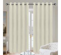 TIANTMIN 1 Pezzi Tende Oscuranti per Interni 320 x 220 cm Moderne Termiche Tende Verticali Sfumate per Il Soggiorno e La Camera, Beige