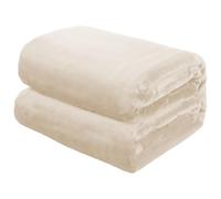 TIANTMIN Coperta Calda 130 x 240 cm Ultra Morbida e Calda Elegante Coperta per Divano e Divano Lavabile in Macchina per Tutte Le Stagioni, bianco