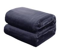 TIANTMIN Coperta Calda 130 x 240 cm Ultra Morbida e Calda Elegante Coperta per Divano e Divano Lavabile in Macchina per Tutte Le Stagioni, Grigio Scuro