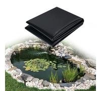 TIANTMIN Telo Laghetto 1700 x 2000 cm Resistente Fodera Laghetto Flessibile Pre Tagliato per Piscina Giardino Laghetti, Fontane, Giardini Acquatici e Cascate, Nero