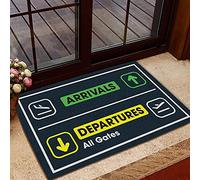 TIANTURNM Zerbino Ingresso casa Zerbino Pilota Partenza Arrivo Tappetino di Benvenuto Decorazione Regalo di Natale Regali di Decorazioni mobili 20"x32"