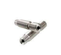 tianwandong 1 pezzo 6 * 30mm Heatbreak 1.75mm Lega Gola M6 Heat Break for estrusore KP3S KP5L Parti for stampante 3D(Stainless Steel)