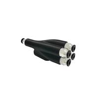 tianwandong 1 pz. Attacco Bowden 4 in e 1 out, raccordo pneumatico ABS for stampante 3D P1P P1S X1C(Option 1)