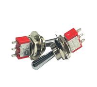 tianwandong 1 pz SH T80-T Z1 Serie Grande Leva Lunga 12mm (ON)-OFF-(ON) SPDT 3Pin 3Posizioni MOM-OFF-MOMPannello Montaggio Mini Interruttore a Levetta 5A125V