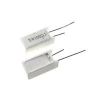 tianwandong 10 pezzi 5W 1R 1,2R,5R 2,7R 4, 10R 10K 47K 100K Resistenza del cemento verticale ~ ohm 5% Resistore ceramico(8.2R 10PCS)