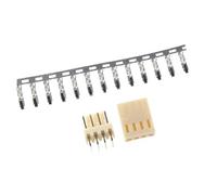 tianwandong 10 pezzi KF2510 Connettore passo 2,54 mm 2P-10 pin dritto/curvo maschio femmina presa alloggiamento spina intestazione terminali a crimpare KF-2510(Straight 3P 10PCS)