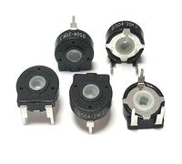 tianwandong 10 pezzi Potenziometro PT15 1K 2K 5K 10K 20K 50K 100K 500K 1M 500ohm Foro ellittico Interruttore resistore regolabile orizzontale 3 pin(5K Ohm)