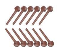 tianwandong 12 pezzi/set asse for corde di oud ebano con occhi di pesce albero di accordatura for liuto di oud parti di ricambio accessori for strumenti musicali(Mahogany)