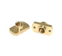 tianwandong 2 pezzi di dadi for viti di comando T8 for stampante 3D, flangia in ottone H, passo 2 mm, 2 mm, 8 mm, parti for stampante 3D trapezoidali T8 fai da te(2pcs H Flange Nuts)