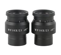 tianwandong 2 pezzi WF5X WF10X WF15X WF20X WF30X oculare a campo largo for microscopio stereo binoculare trinoculare 30 mm interfaccia di installazione(WF10X-23MM)