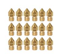 tianwandong 20 pezzi MK8 ugello in ottone 0,2 mm 0,3 mm 0,4 mm 0,5 mm 0,6 mm ugelli for testina di estrusione for parti di stampante 3D CR10 CR10S Ender-3 da 1,75 mm(0.5mm-1.75mm 20pcs)