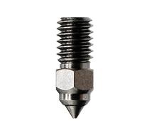 tianwandong 5/10 pezzi 4 ugelli parti stampante 3D ugelli in ottone in acciaio inossidabile temprato for 4, 4 Pro(0.4mm Hardened,5pcs)