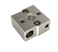 tianwandong Blocco riscaldante CR6 SE di qualità bimetallico Heatbreak Blocco riscaldante in alluminio/rame placcato for stampante 3D CR-6SE(1PC Copper With Sock)