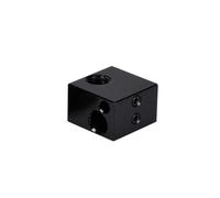 tianwandong Blocco riscaldante V5 Blocco in alluminio Calzino in silicone V5 Parti for stampante 3D VS Blocco V6 Adatto for estrusore Bowden Hotend con testina J al termistore(schwarz,1PC)