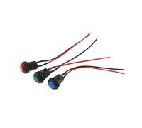 tianwandong DS-428/427/425 Interruttore a pulsante rotondo con cavo blocco autobloccante senza di autoripristino 12MM(Unlock red 1pcs)