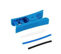 tianwandong Estrusore for tubi 1M 2M 1,75 mm ID2 mm OD4 mm blu bianco con taglierina for filamento for stampante 3D(White,2M With Cutter)