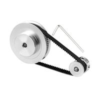 tianwandong Kit cinghia puleggia 2GT 60T 20 denti, larghezza cinghia 6 mm, riduzione 3:1, foro 3~14 mm, ruote sincrone for stampante 3D, puleggia dentata GT2 2M(200mm,60T10B 20T5B)