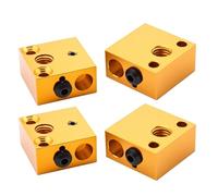 tianwandong Parti for stampante 3D CR-10 Blocco riscaldante Estrusore HotEnd CR10 3 Testina di stampa in alluminio 20 * 20 * 10mm(4pcs)