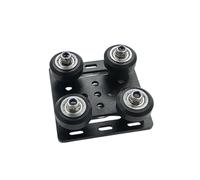 tianwandong Parti for stampante 3D Ruote V-Openbuildd Set di piastre portanti V Piastra scorrevole speciale Puleggia Profili in alluminio 2020/2040(2020Pulley kit Black)