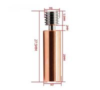 tianwandong Parti for stampante 3D V6 Bi-Metal Heat Break Alloy Throat E3D V6 Smooth Heatbreak All Metal M6 Thread Throat for Ender3 MK8(CR10)