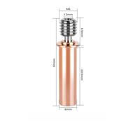 tianwandong Parti for stampante 3D V6 Bi-Metal Heat Break Alloy Throat E3D V6 Smooth Heatbreak All Metal M6 Thread Throat for Ender3 MK8(CR6 SE)