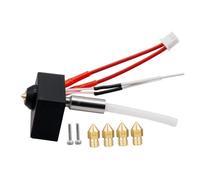 tianwandong Ricambi for stampante 3D adatti, kit di ugelli for testina di stampa Neptune 3, blocco riscaldante da 0,4 mm(1 Set With Nozzle)