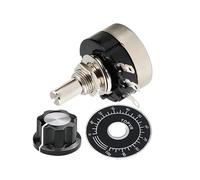 tianwandong RV24YN20S 1 set (3 pezzi) potenziometro a film di carbonio 1K 2K 5K 10K 20K 50K 100K 1M Ohm cono rotante singolo con manopola A03 quadrante(50K Ohm)