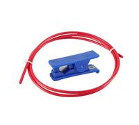 tianwandong Tubo di alimentazione del filamento da 1/3/5M ID2,0mm OD4,0mm 1,75 mm for stampante 3D CR10 ET4 ET5(Red With Cutter,5 Meters)