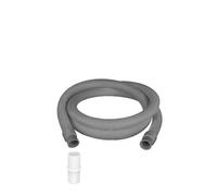 tianwandong Tubo flessibile di scarico for lavatrice da 5 m, kit di prolunga for tubo flessibile di scarico for lavastoviglie, tubo di scarico for lavatrice corrugato con connettore