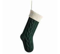 TianWlio Calze di Natale per bambini e famiglie Christmas Stocking 18 pollici Large Custom Family Christmas Stocking Knit Embroidered Xmas Stockings Calze natalizie (G, taglia unica)