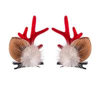 TianWlio Corna di bigiotteria alla moda, regalo per bambini, coppia d'oro, Natale, piccola polvere creativa, una forcina, gioielli fai da te, barca (N, taglia unica)