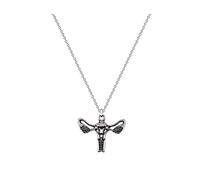 TianWlio Moda cristallo strass orecchini gioielli gioielli gioielli alternativa orecchini creativi per le donne romanzo collana ciondolo vagina (A, taglia unica)