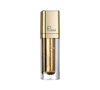 TianWlio Prof-essional, palette di ombretti per la vita quotidiana, 18 ciglia scintillanti, 5 ml, perline liquide, multicolore, impermeabile, durevole (oro 3, taglia unica)