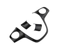 Tianwu03 Adatto for Ford Focus 3 Mk3 Kuga Escape 2012 2013 2014 2015 Accessori Coprivolante Auto Adesivo con Paillettes(Carbon style1 3pc)