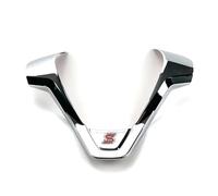 Tianwu03 Adatto for Ford New Fiesta MK7 2009-2017 Ecosport 2012-2017 Coprivolante for auto Adesivo for finiture Accessori for ristrutturazioni auto(A type Chrome)