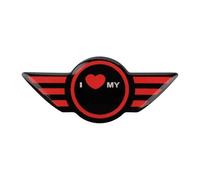 Tianwu03 Adatto for MINI Cooper F55 F56 F57 R55 R57 R58 R59 R60 R61 Accessori interni Adesivo for pannello centrale del volante dell'auto(Love)