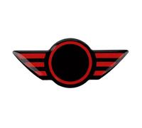 Tianwu03 Adatto for MINI Cooper F55 F56 F57 R55 R57 R58 R59 R60 R61 Accessori interni Adesivo for pannello centrale del volante dell'auto(Red)