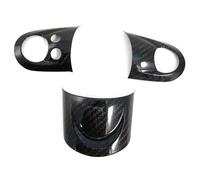 Tianwu03 Adatto for Mini Cooper R55 R56 R60 S Copertura del volante in carbonio Rivestimento del pannello degli strumenti del volante