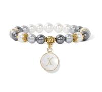 TIANXIAOQWE Bracciale da donna con ciondolo in pietra naturale semplice da uomo e da donna, 19 cm, Pietra Legno, cristallo